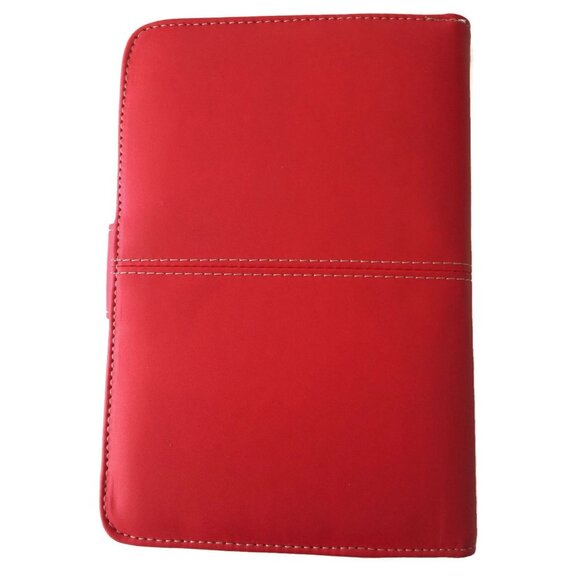 Red Faux Leather Kindle 3 Keyboard Case Cover - Picture 5 of 5